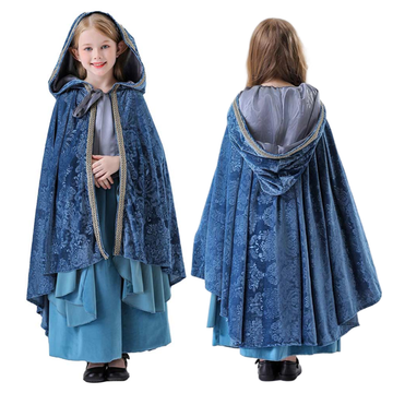 The Lord of the Rings Costume Arwen Cosplay Blue Dress For Kids Girls Halloween Carnival Suit